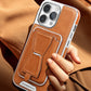 2024 Luxury Leather iPhone Case with Removable Magnetic Strap