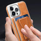 2024 Luxury Leather iPhone Case with Removable Magnetic Strap