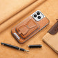 2024 Luxury Leather iPhone Case with Removable Magnetic Strap