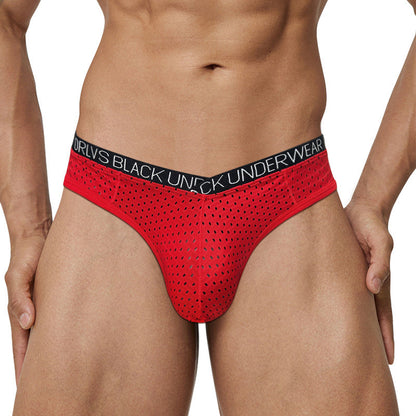 Sexy men's underwear made of ice silk mesh.