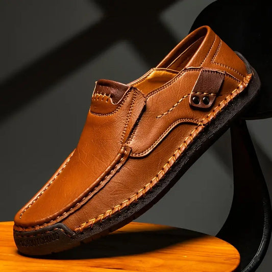 🔥piel de becerro transpirable🔥Zapatos de piel clásicos y cómodos para hombre.