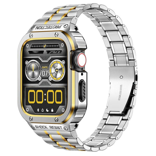 🔥50% DE DESCUENTO🔥 Caja de aleación con pulsera de acero inoxidable de moda para Apple Watch