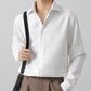 Camisa con botones de tela premium para hombre -Diseño waffle - 49 % de descuento
