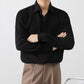 Camisa con botones de tela premium para hombre -Diseño waffle - 49 % de descuento