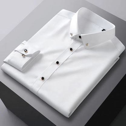 【50% OFF TODAY】NEW BUSINESS SILK SHIRT 