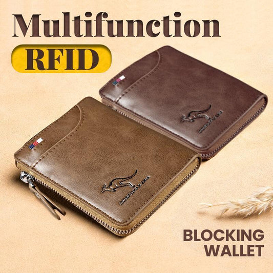 ?Promoción del Día del Padre?Cartera multifunción con bloqueo RFID