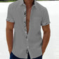 Oferta de verano-49 % OFF?--- Camisa informal con botones y cuello a cuadros para hombre-6