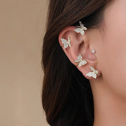 Butterfly ear clips