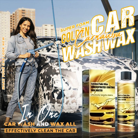 Cera de lavado de autos Golden Carnauba（?COMPRAR 2 OBTENER 1 GRATIS?）