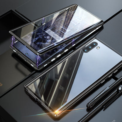 [🔥El precio más bajo de hoy]Caja de teléfono móvil de doble cara de vidrio templado magnético para Samsung