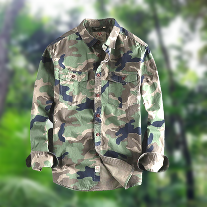 Men's camouflage cargo shirts