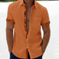 Oferta de verano-49 % OFF?--- Camisa informal con botones y cuello a cuadros para hombre-5