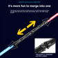 🔥2023 Nueva🔥 Cyberpunk Laser Sword，Efectos de sonido, escalable, siete colores，cosplay props