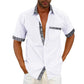 Camisa transpirable informal de verano para hombre.