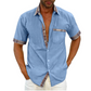 Camisa transpirable informal de verano para hombre.