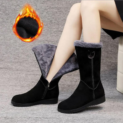 [🔥El precio más bajo de hoy]botas de nieve térmicas de felpa informales para mujer.