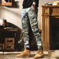 JEANS CAMUFLAJE PARA HOMBRES, PRENDAS DE TRABAJO PATCHWORK