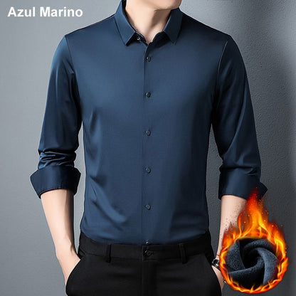 CAMISA ANTIARRUGAS CLÁSICA DE LUJO PARA HOMBRE 2023